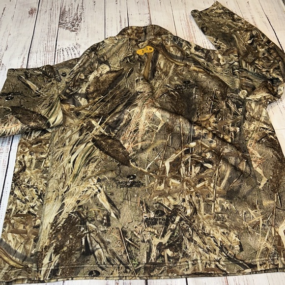 Under Armour Mossy Oak Duck Blind Camo. Light weight pull over Size Lg. - Picture 4 of 4